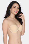 Zivame Padded Non Wired Low Coverage Stick-On Bra - Skin — thumbnail 2