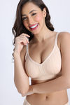 Zivame Freeform Padded Non Wired 3/4th Coverage Tshirt Bra - Skin — thumbnail 4