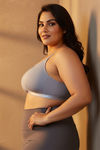 Zivame True Curv Single Layered Non Wired Full Coverage 360 Minimiser Bra - Blue — thumbnail 2