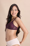 Zivame Love Potion Padded Non Wired Medium Coverage Tshirt Bra - Fig — thumbnail 3