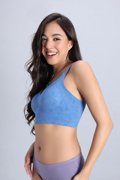 Zivame Freeform Padded Non Wired Full Coverage Lace Bra - Riviera — image 2
