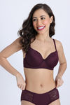 Zivame Beautiful Basic Padded Regular Wired 3/4th Coverage Tshirt Bra - Fig — thumbnail 2