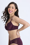 Zivame Beautiful Basic Padded Regular Wired 3/4th Coverage Tshirt Bra - Fig — thumbnail 3