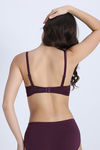Zivame Beautiful Basic Padded Regular Wired 3/4th Coverage Tshirt Bra - Fig — thumbnail 4