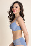 Zivame Beautiful Basic Padded Regular Wired 3/4th Coverage Tshirt Bra - Infinity — thumbnail 2