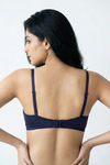 Zivame Beautiful Basic Padded Regular Wired 3/4th Coverage Tshirt Bra - Peacoat — thumbnail 3