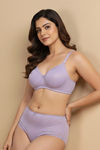 Zivame Padded Non Wired 3/4th Coverage Tshirt Bra - Lavender — thumbnail 2