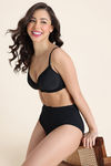 Zivame Padded Non Wired 3/4th Coverage Tshirt Bra - Anthracite — thumbnail 5