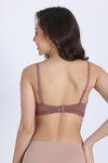 Zivame Padded Non Wired 3/4th Coverage Tshirt Bra - Nutmeg — thumbnail 4