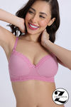 Zivame Padded Non Wired 3/4th Coverage Tshirt Bra - Polignac — thumbnail 1