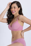 Zivame Padded Non Wired 3/4th Coverage Tshirt Bra - Polignac — thumbnail 3