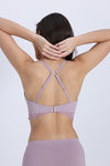 Zivame Padded Non Wired 3/4th Coverage Tshirt Bra - Elderberry — thumbnail 4