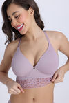 Zivame Padded Non Wired 3/4th Coverage Tshirt Bra - Elderberry — thumbnail 5
