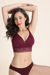 Zivame Padded Non Wired 3/4th Coverage Tshirt Bra - Fig — thumbnail 2