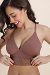 Zivame Padded Non Wired 3/4th Coverage Tshirt Bra - Nutmeg — thumbnail 5