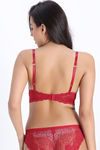 Zivame Enchanted Padded Non Wired 3/4th Coverage Lace Bra - Scooter — thumbnail 3