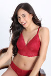 Zivame Enchanted Padded Non Wired 3/4th Coverage Lace Bra - Scooter — thumbnail 5