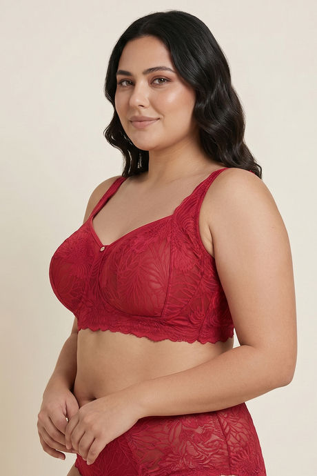 Zivame Enchanted True Curv Double Layered Non Wired Full Coverage Super Support Bra - Scooter — image 2