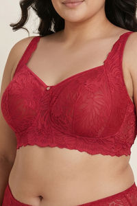 Zivame Enchanted True Curv Double Layered Non Wired Full Coverage Super Support Bra - Scooter — thumbnail 5