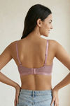 Zivame Padded Non Wired 3/4th Coverage Tshirt Bra - Pink — thumbnail 2