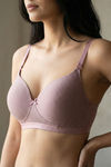 Zivame Padded Non Wired 3/4th Coverage Tshirt Bra - Pink — thumbnail 5