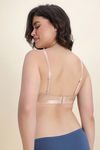 Zivame Padded Non Wired 3/4th Coverage Tshirt Bra - Skin — thumbnail 3