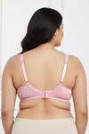 Zivame True Curv Jacquard Beautiful Basic Single Layered Non Wired Full Coverage Tshirt Bra - Pink — thumbnail 3
