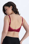 Zivame Single Layered Non Wired Full Coverage Tshirt Bra - Plum — thumbnail 3