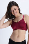 Zivame Single Layered Non Wired Full Coverage Tshirt Bra - Plum — thumbnail 4