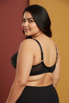 Zivame True Curv Single Layered Non Wired Full Coverage Super Support Bra - Black — thumbnail 2
