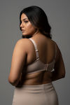 Zivame True Curv Single Layered Non Wired Full Coverage Super Support Bra - Skin — thumbnail 3
