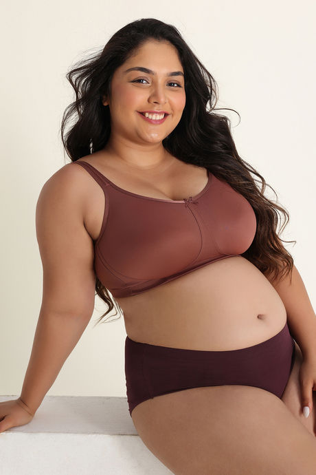 Zivame True Curv Single Layered Non Wired Full Coverage Lightweight Super Support Bra - Nutmeg — image 4