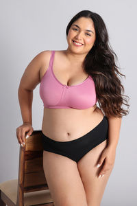 Zivame True Curv Single Layered Non Wired Full Coverage Super Support Bra - Polignac — thumbnail 4