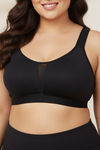 Zivame True Curv Single Layered Non Wired Full Coverage Minimiser Bra - Black — thumbnail 4