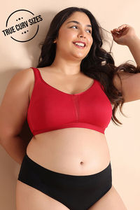 Zivame True Curv Single Layered Non Wired Full Coverage Minimiser Bra - Scooter — thumbnail 1
