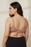 Zivame True Curv Single Layered Non Wired Full Coverage Minimiser Bra - Skin — thumbnail 2