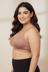 Zivame True Curv Single Layered Non Wired Full Coverage Minimiser Bra - Skin — thumbnail 3