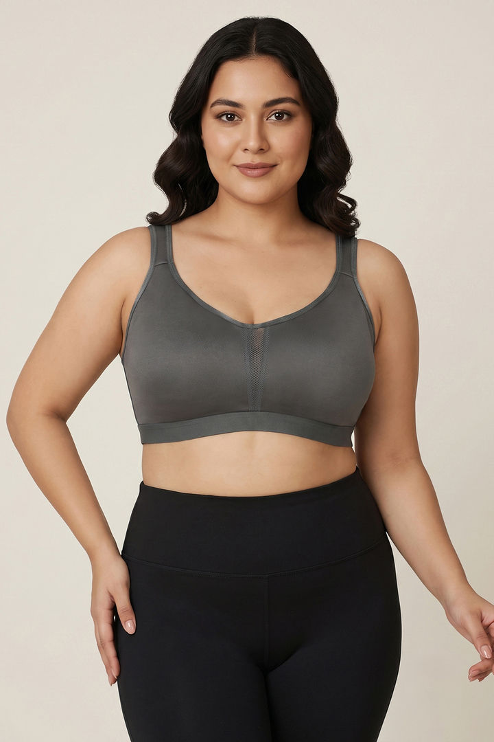 Zivame True Curv Single Layered Non Wired Full Coverage Minimiser Bra - Turbulence — image 2