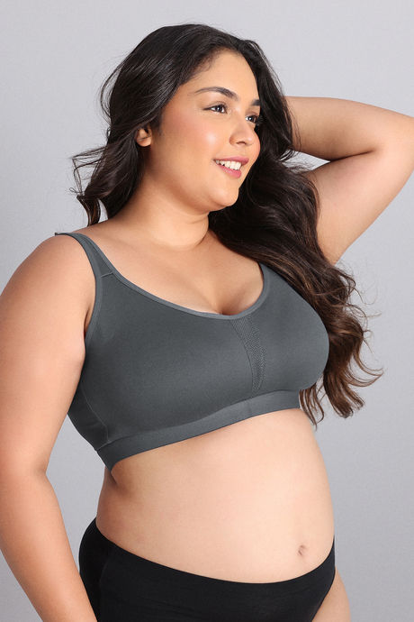 Zivame True Curv Single Layered Non Wired Full Coverage Minimiser Bra - Turbulence — image 3