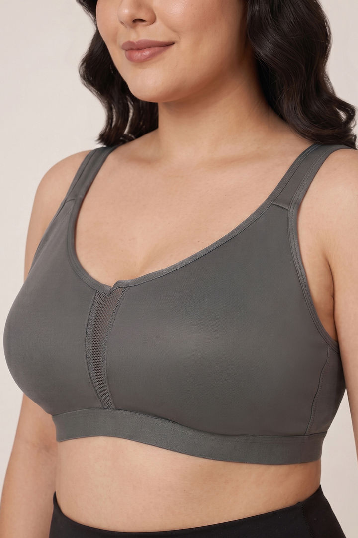 Zivame True Curv Single Layered Non Wired Full Coverage Minimiser Bra - Turbulence — image 5