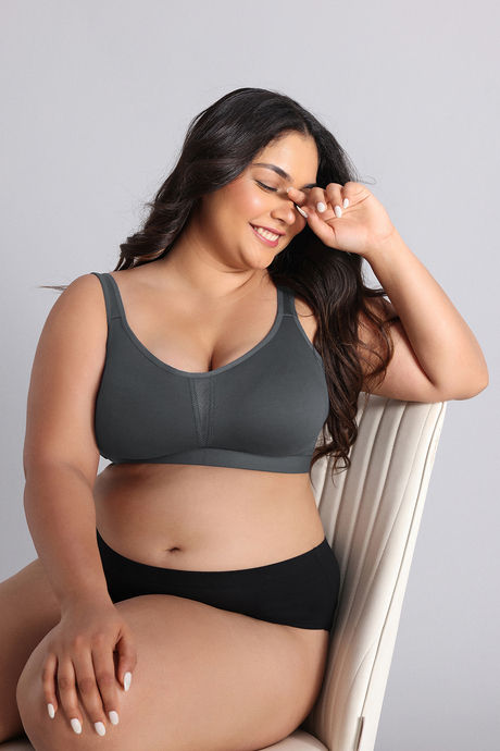 Zivame True Curv Single Layered Non Wired Full Coverage Minimiser Bra - Turbulence — image 5