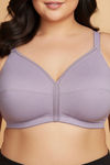 Zivame Beautiful Basic True Curv Single Layered Non Wired Full Coverage Minimiser Bra - Elderberry — thumbnail 4
