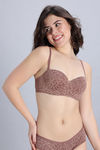 Zivame Power Pulse Padded High Wired 3/4th Coverage Strapless Bra - Clove — thumbnail 2