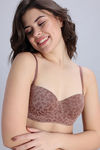 Zivame Power Pulse Padded High Wired 3/4th Coverage Strapless Bra - Clove — thumbnail 6