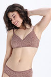 Zivame Power Pulse Padded Non Wired Medium Coverage Tshirt Bra - Clove — thumbnail 2