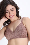 Zivame Power Pulse Padded Non Wired Medium Coverage Tshirt Bra - Clove — thumbnail 5