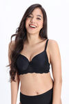 Zivame Padded Regular Wired 3/4th Coverage Tshirt Bra - Anthracite — thumbnail 2