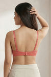 Zivame Lush Cherry Padded Wired 3/4th Coverage Lace Bra - Lantana — thumbnail 3