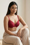 Zivame Lush Cherry Padded Wired 3/4th Coverage Lace Bra - Scooter — thumbnail 4