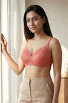 Zivame Padded Non Wired 3/4th Coverage Lace Bra - Lantana — thumbnail 2